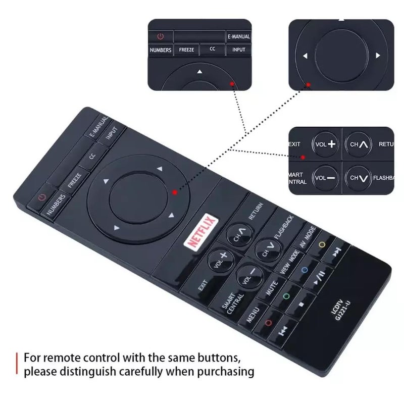 ECONTROLLY GJ221-U Replaced Remote Control fits for Sharp 4K TV LC-43UB30U LC43UB30U LC-50UB30U LC50UB30U LC-55UB30U LC55UB30U LC-65UB30U LC65UB30U LCD TV - Image 3